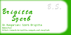 brigitta szerb business card